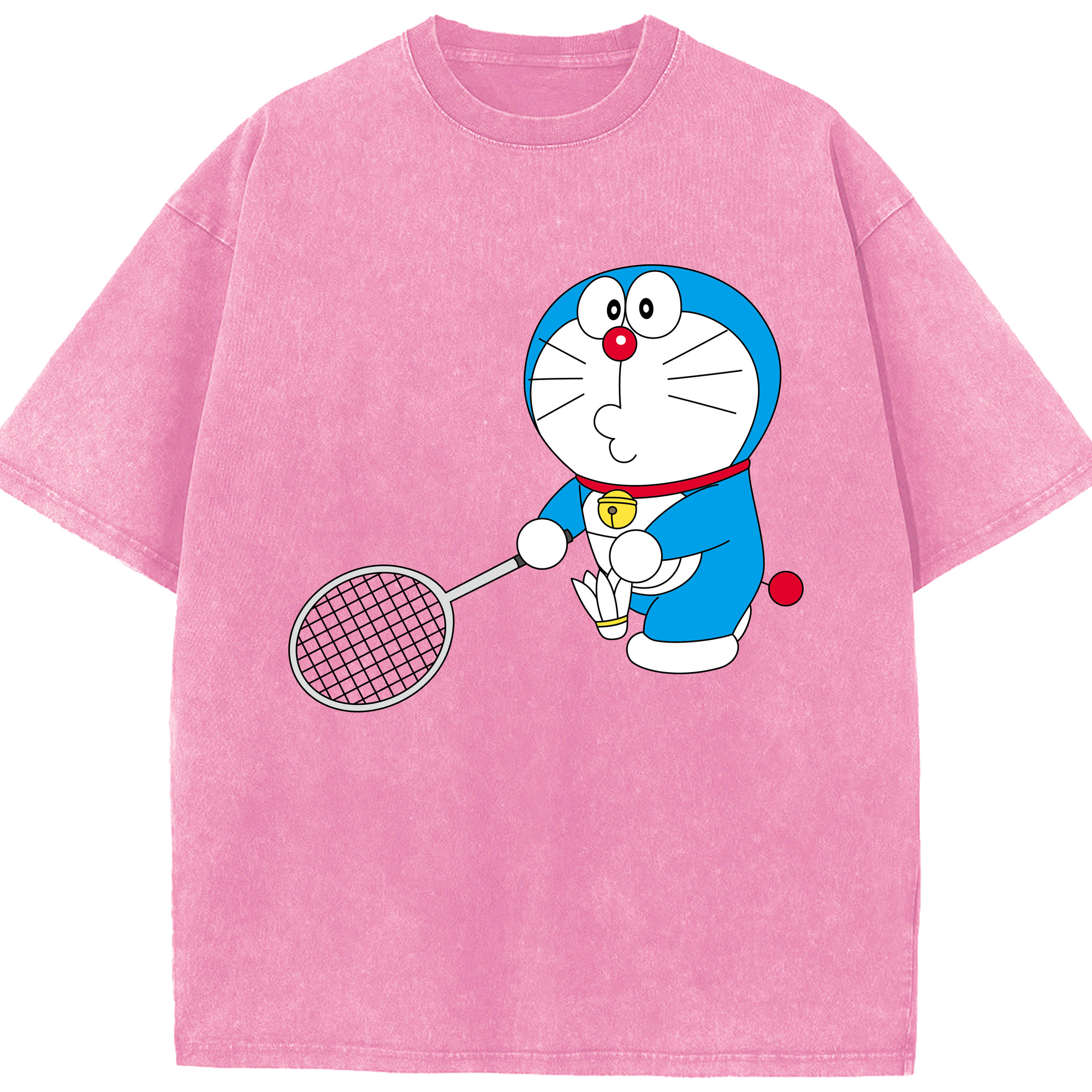 （画像用） ドラえもん Doraemon 綿100% ヴィンテージ風 半袖Tシャツ（フロントプリント）
